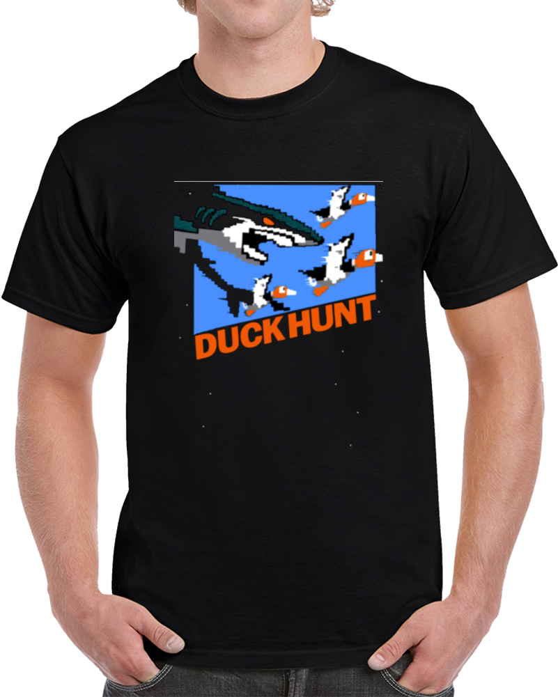 San Jose Hockey Duck Hunt Playoffs Video Game Parody T Shirt