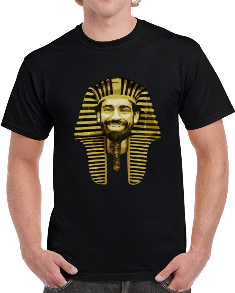 Liverpool Egypt Salah Premier League Big Head Caricature The Pharaoh Soccer Fan T Shirt