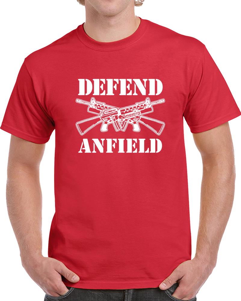 Liverpool Defend Anfield Soccer Fotball Fan Supporter T Shirt