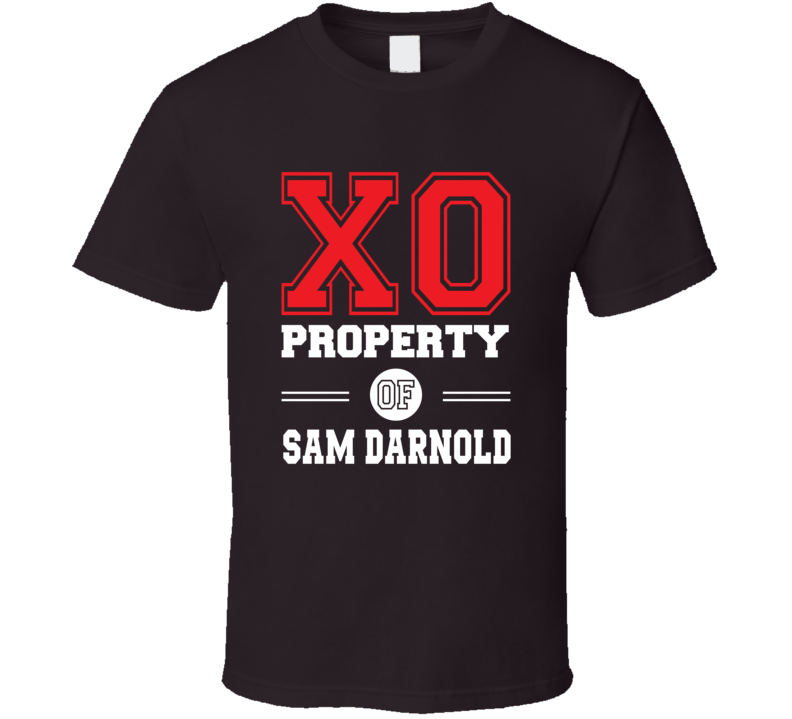 Sam Darnold Property Quarterback Qb Cleveland Football Dark Brown T Shirt