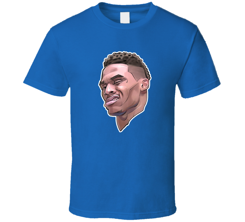 Russell Westbrook Mvp Interview Face Big Head Funny Basketball T Shirt