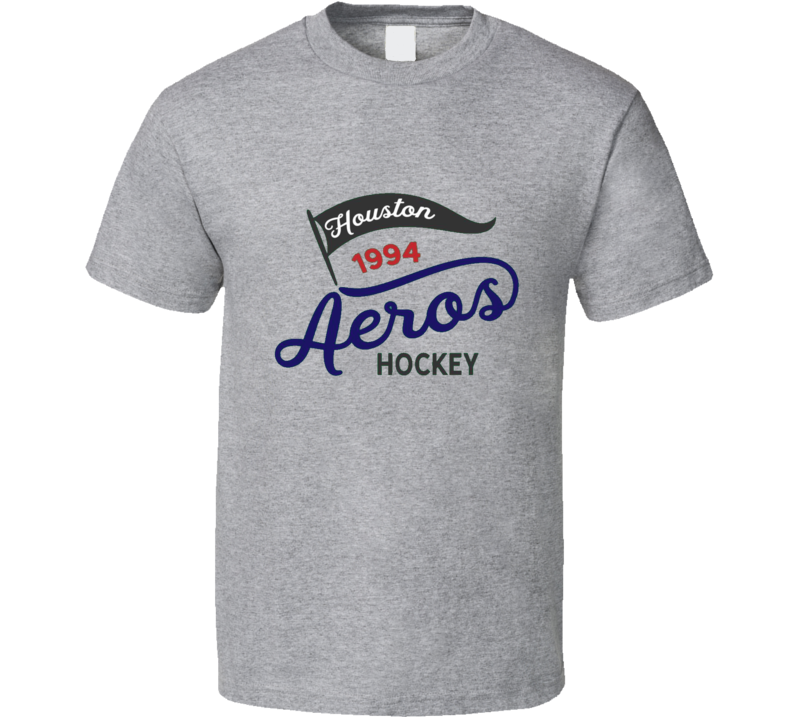 Housto Aeros Retro Vintage Hockey Team Famn Supporter T Shirt
