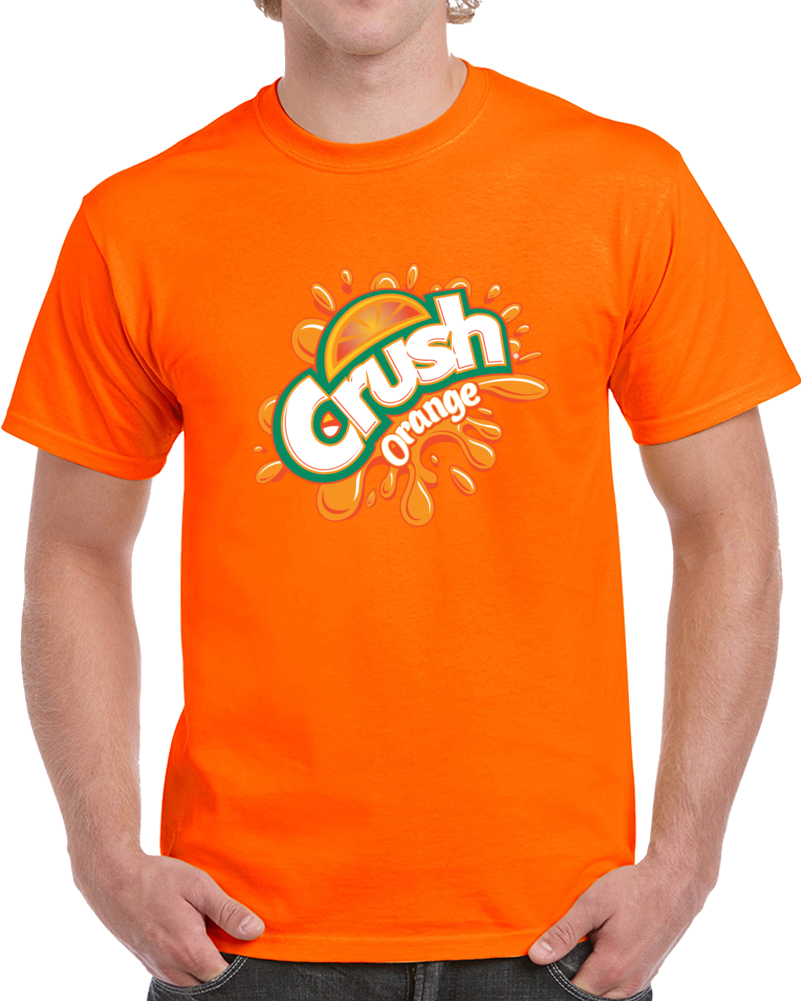 Orange Crsuh Pop Soda Drink Food Beverage T Shirt