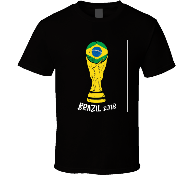 Brazil 2018 World Cup Dab Trophy Fan Supporter T Shirt