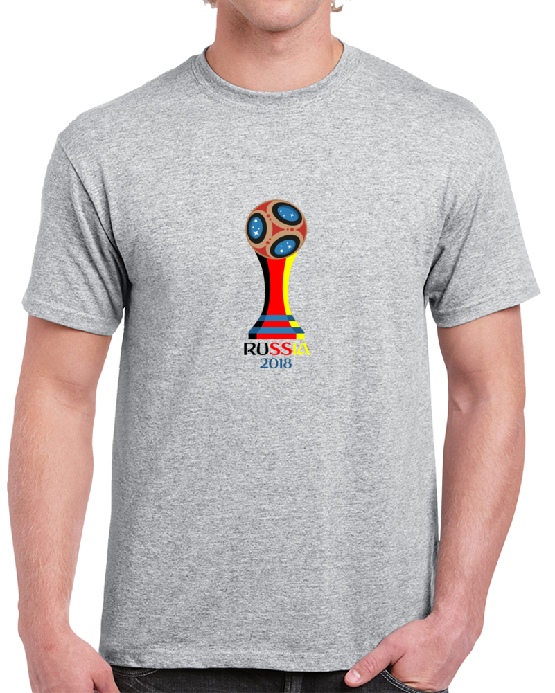 German Soccer Team 2018 World Cup Russia Fan Supporter Grey T Shirt