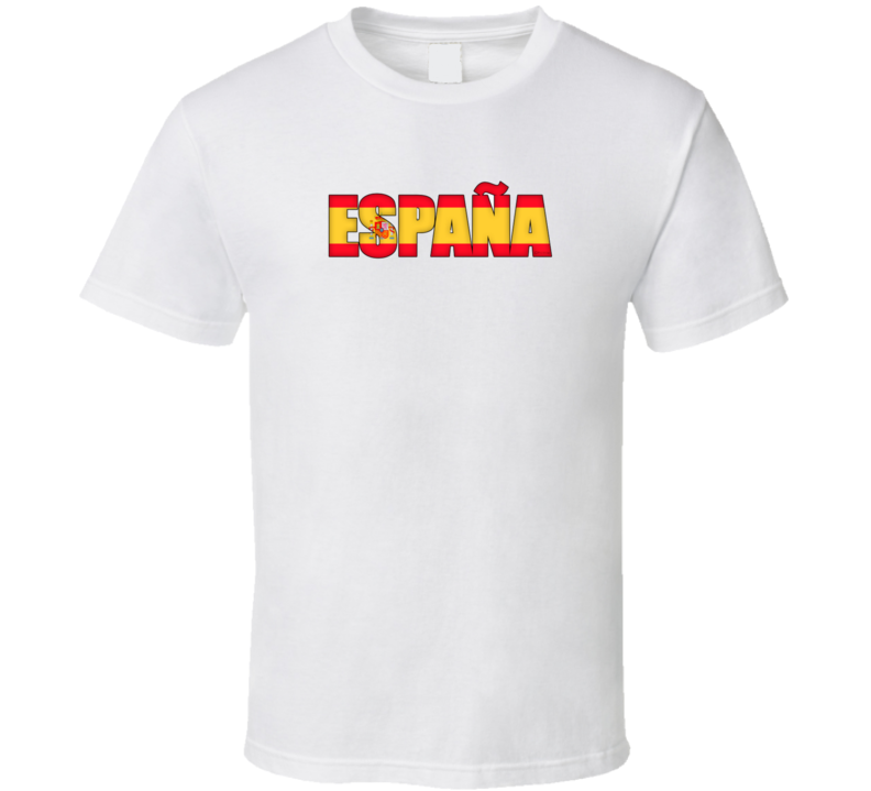 Spain Espana Spanish 2018 World Cup Soccer Fan Supporter T Shirt