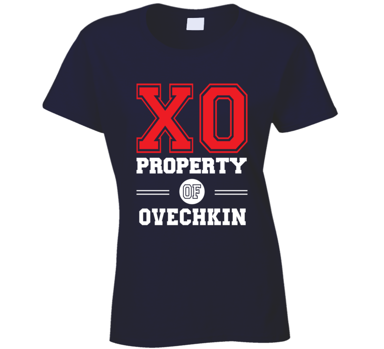 Property Of Alexander Ovechkin Washington Hockey Team Womens Ladies T Shirt