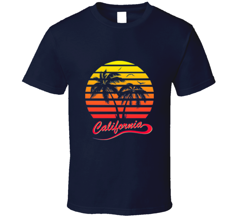 California Retro Vintage 80's Style Cool T Shirt