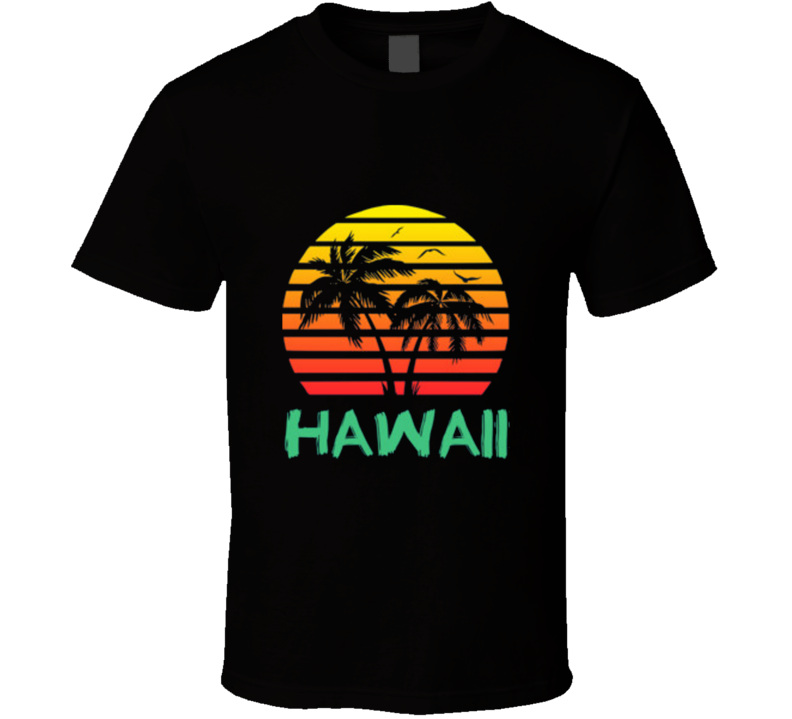 Hawaii Retro 80's Vintage Classic T Shirt