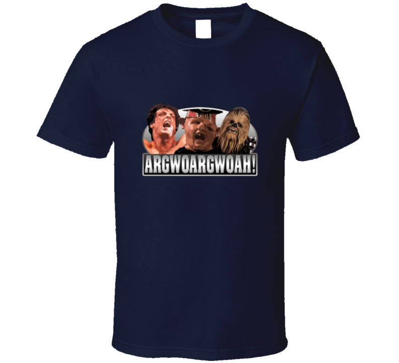 Rocky Sloth Chewbacca Funny Movie Parody T Shirt