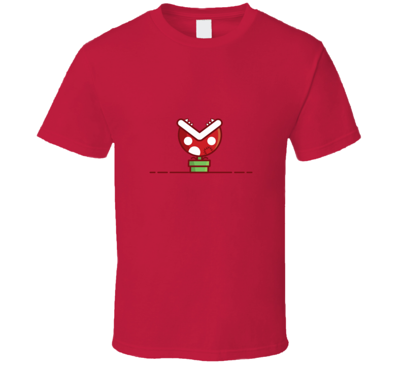 Piranha Plant Retro Video Game Gaming Classic Mario Nintendo T Shirt