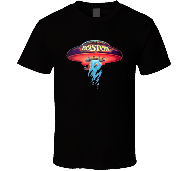 Boston Rock Band Classic Spaceship Rock And Toll Music T Shirt