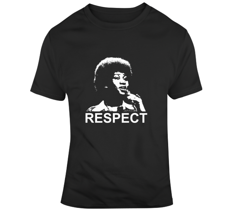 Aretha Franklin Queen Of Soul Music Respect Tribut Memorial Music Singer  T Shirt