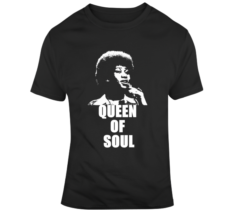 Aretha Franklin Queen Of Soul Music Singer Rip Tribute T Shirt