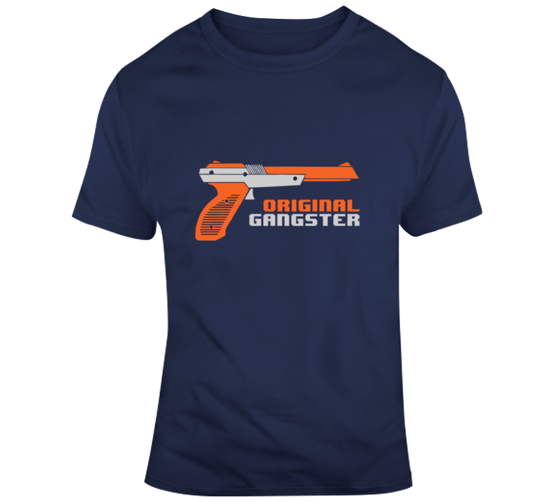 Nintendo Original Gangster Duck Hunt Gun First Shoorter Retro Vintage Gaming T Shirt