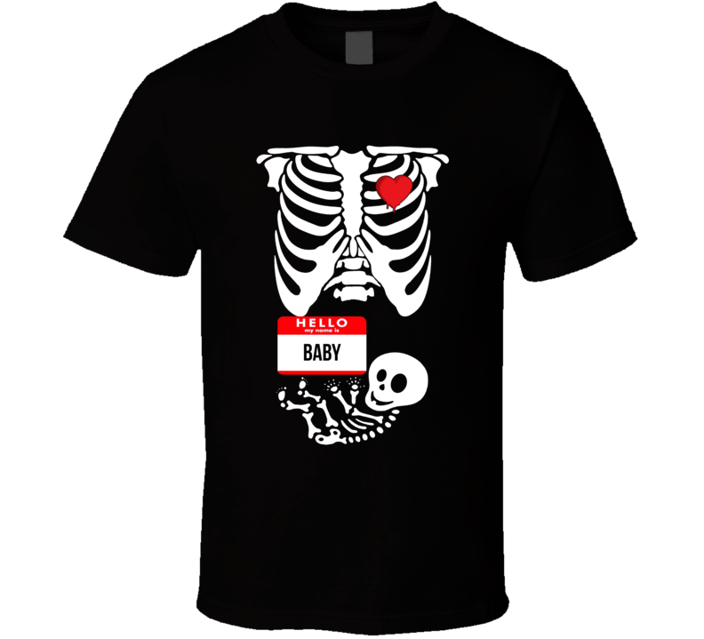 Halloween Mother And Baby Funny Skeleton Scary T Shirt