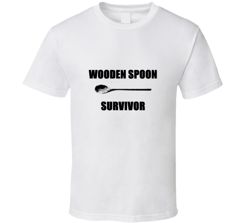 Wooden Spoon Survivor Funny 80's Childhood T Shirt