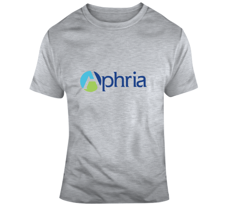 Aphria Inc Cannabis Weed Marijuana Stoner Company Logo Fan T Shirt