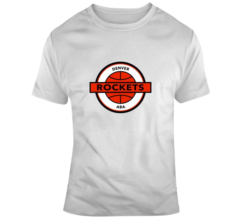 Defunct Aba Denver Rockets Retro Vintage Basketball T Shirt