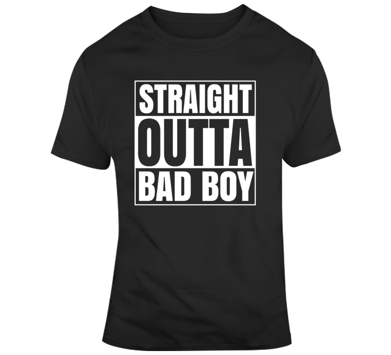 Straight Outta Bad Boy Music Entertainment New York T Streetweart T Shirt