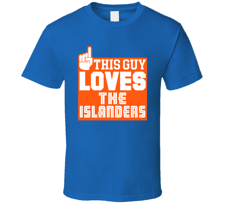 This Guy Loves New York Hockey Island T Shirt