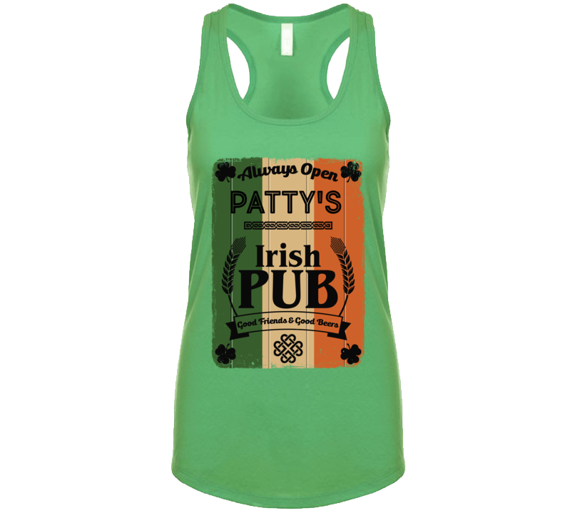 Patty'irish Pub St.patricks Day Ladies Ra Eererberbaerback Tanktop