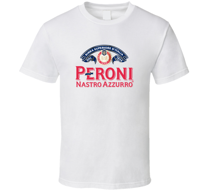 Peroni Nastro Azzuoro Italian Beer Company T Shirt