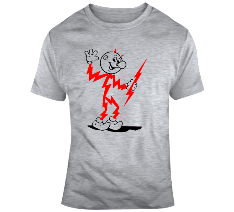 Reddy Killowatt Electricity Awareness Rascot Retro Vintage Mascot T Shirt