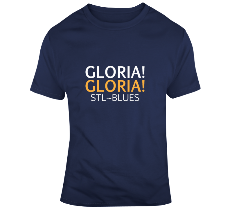 St, Louis Gloria Gloria Winning Song Playoffs Champs Hockey T Shirt
