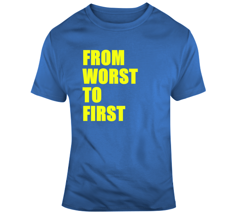 St. Louis From Worst To First Cup Champs Hockey T Shirt