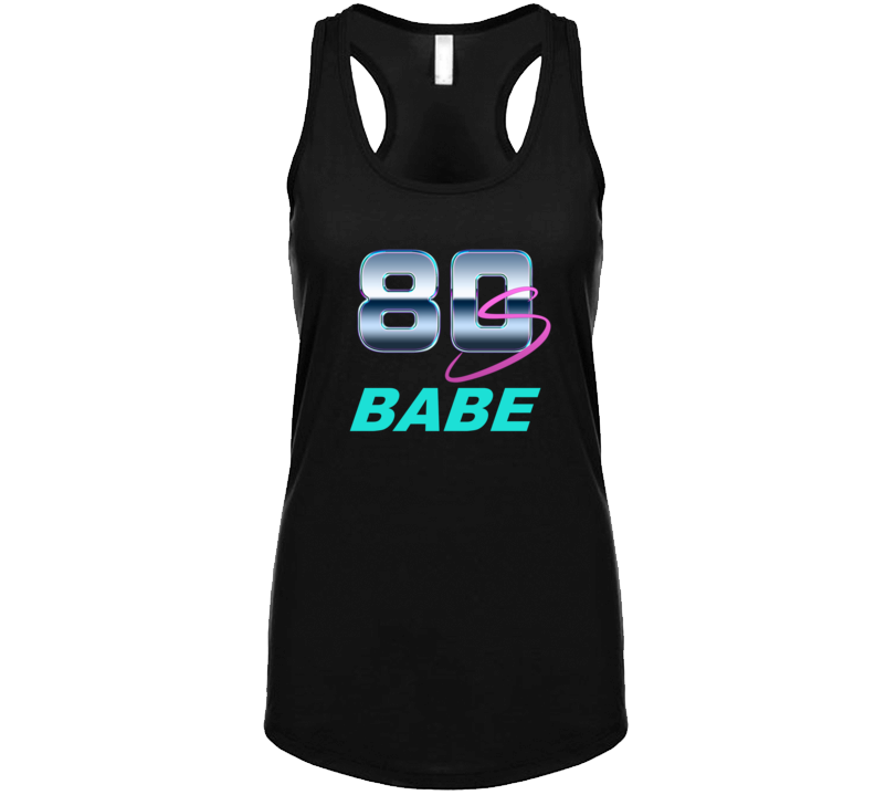 Ladies 80's Babe Casual Retro Fitness Racer Back Tanktop