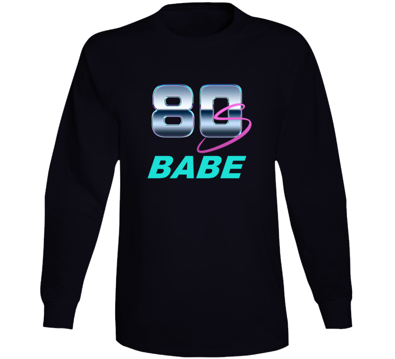 Ladies 80's Babe Casual Retro Fitness Racer Back Long Sleeve