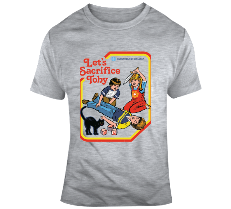 Funny Lets Sacrifice Toby Black Cant Vintage Retro T Shirt