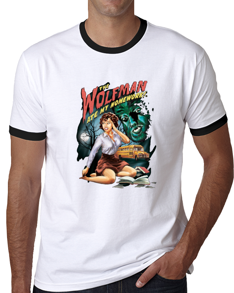 Funny Wolfman Retro Vintage 80's Classic T Shirt