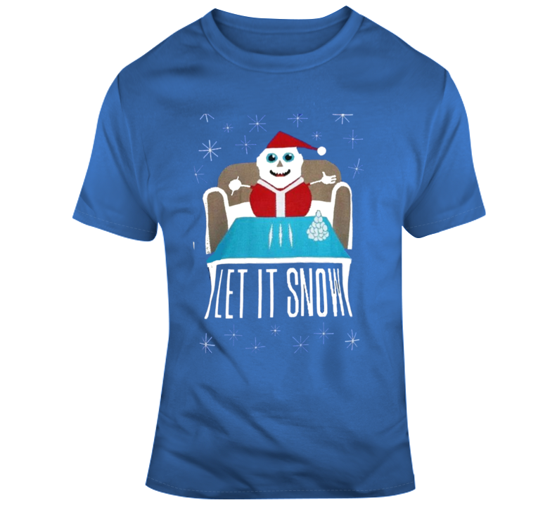 Let It Snow Funny Snowman Christmas Gift Ugly Sweater T Shirt