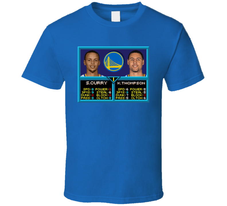 Steph Curry Clay Thompson Nba Jam Golden State Video Game Basketball T Shirt