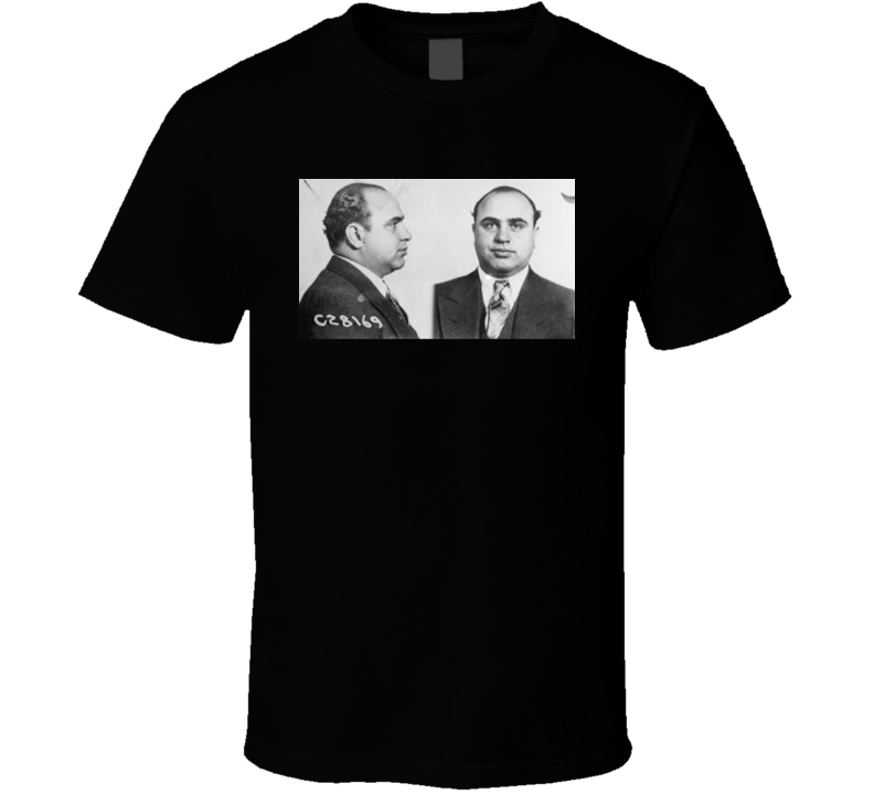 Al Capone Mafia Mobster Gangster Police Mugshot T Shirt