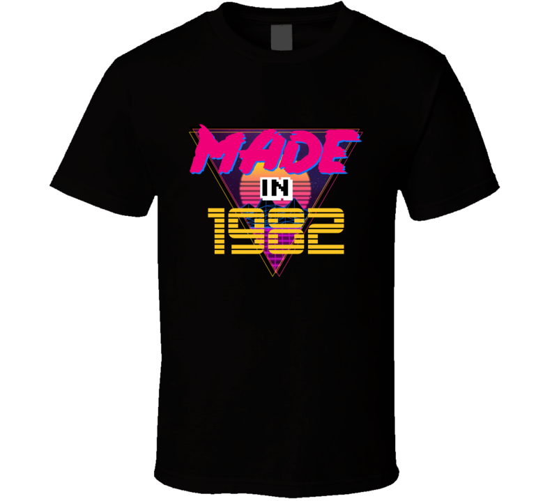 Made In 1982 Retro Vintage Classic Birthday T Shirt
