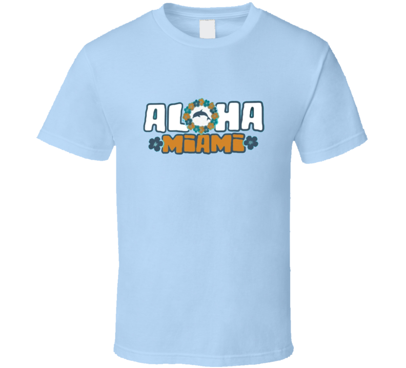 Aloha Miami Tua Tagovailoa Qb Miami Football Light Blue T Shirt