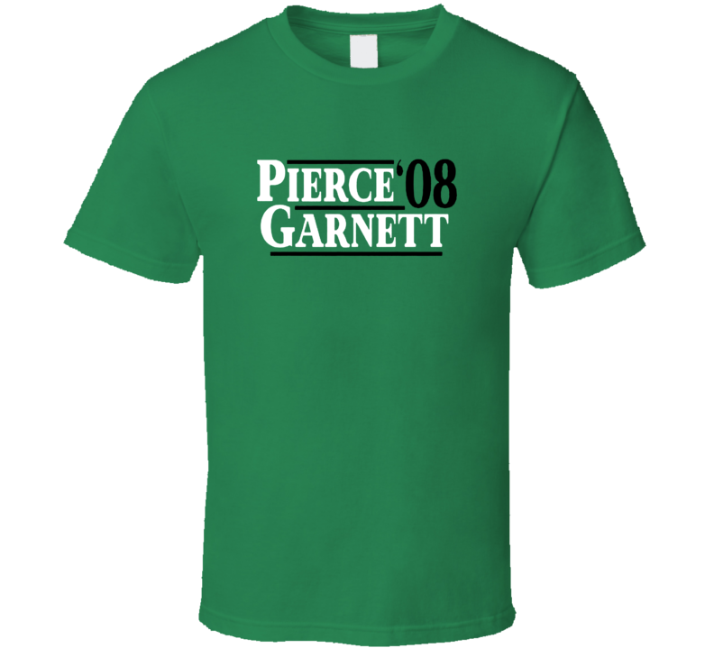 Paul Pierce Kevin Garnett 2008 Champions Presidential Boston Basketball T Shirt