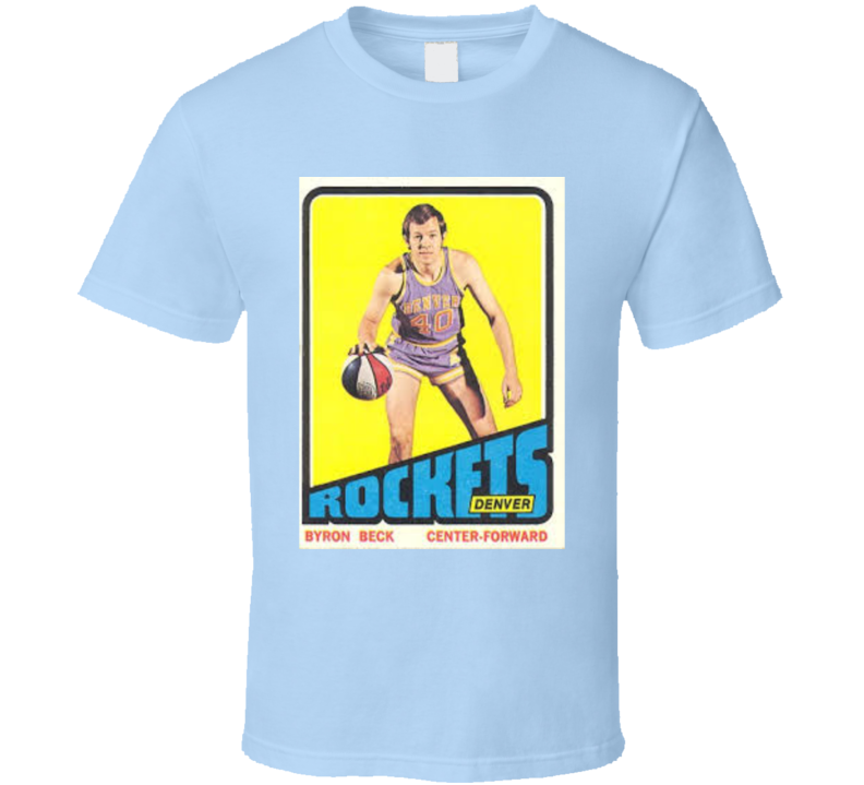 Byron Beck Denver Rockets Aba Retro Vintage Basketball T Shirt