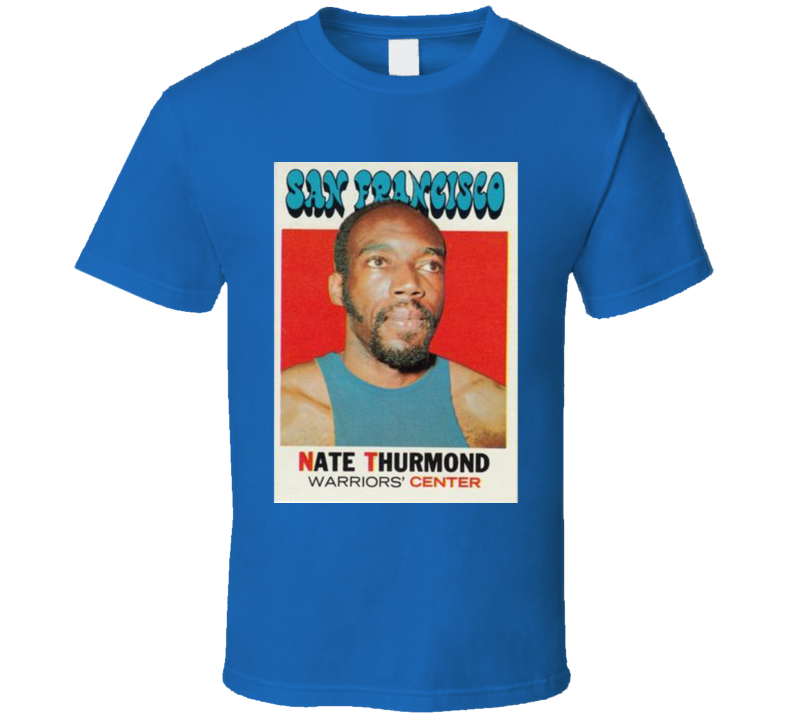 Nate Thurmond San Francisco Golden State Retro Vintage Basketball T Shirt