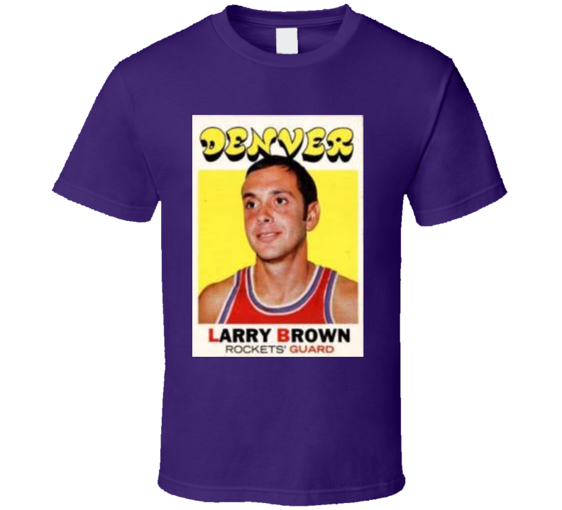 Larry Brown Retro Vintage Denver Aba Basketball T Shirt