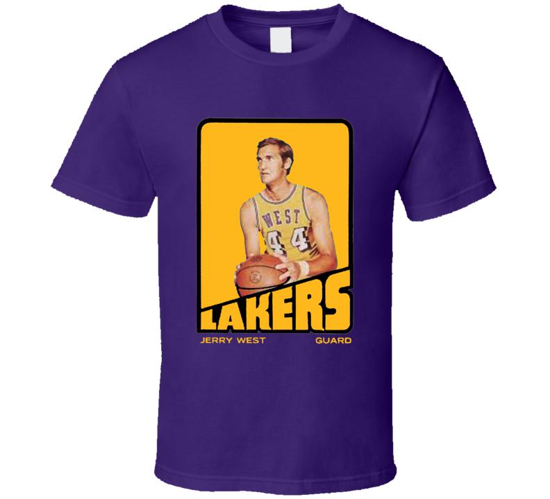 Jerry West Retro Vintage Los Angeles 70's Basketball T Shirt