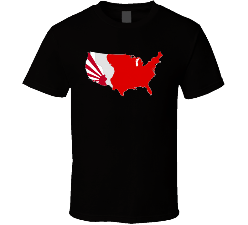 The Man In The High Castle Usa Map Tv Show T Shirt