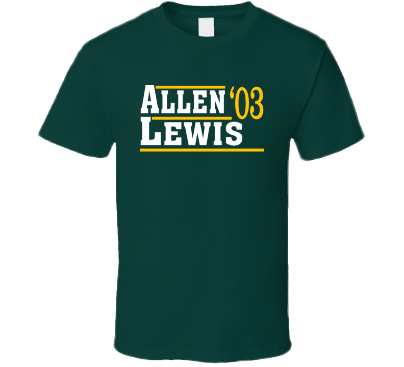 Ray Allen Rashard Lewis Retro 2003 Seattle Campaign Basketball T Shirt