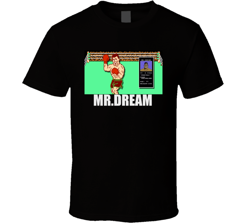 Mike Tyson Punchout Mr. Ream Character Nes Video Game Boxing T Shirt