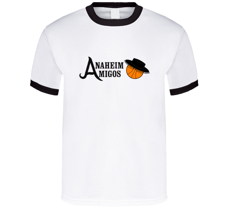 Anaheim Amigos Defunct Aba Retro Vintage Basketball T Shirt