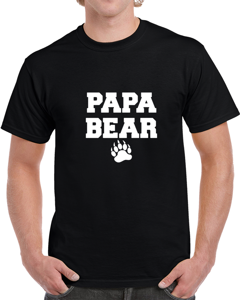 Papa Bear Funny T Shirt Cute Father's Day Gift Shirt New Dad Tee T Shirt