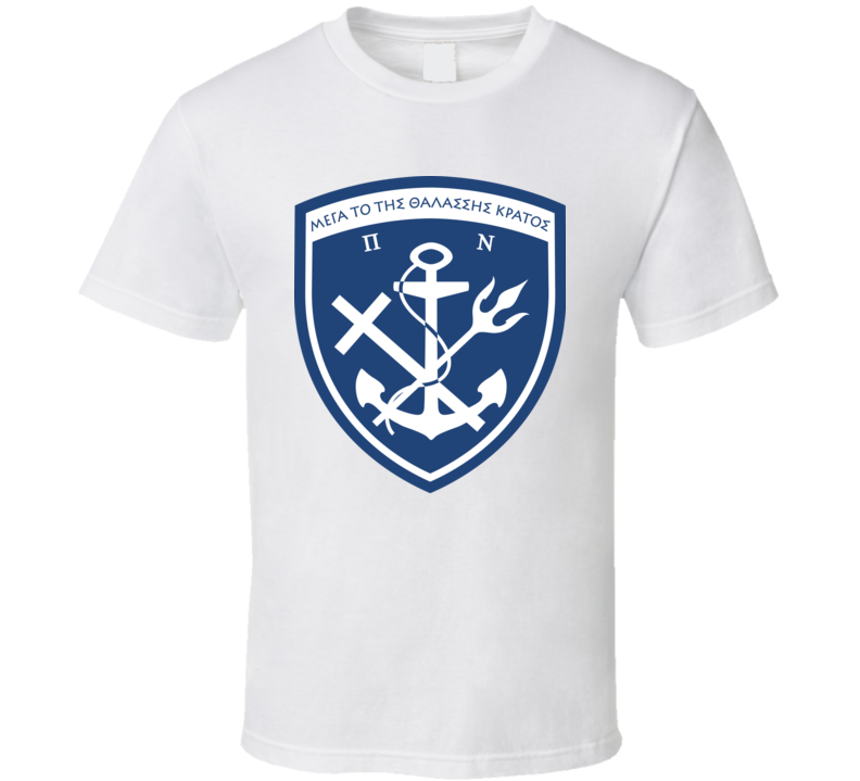 Greek Greece  Hellenic Navy Military Supporter T Shirt